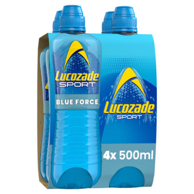 Lucozade Sport Drink Blue Force 4x500ml