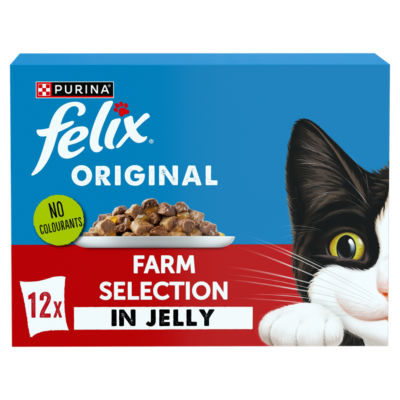 Felix Original Farm Selection in Jelly Wet Cat Food