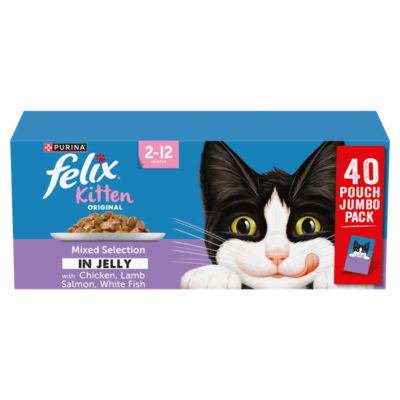 Original Kitten Mixed Selection in Jelly Wet Cat Food 40x85g thumbnail 2