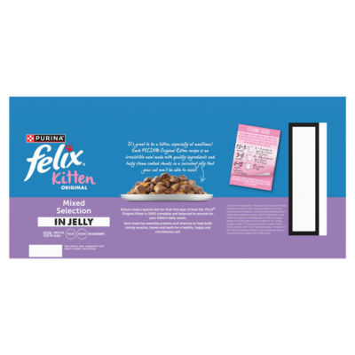 Original Kitten Mixed Selection in Jelly Wet Cat Food 40x85g thumbnail 3