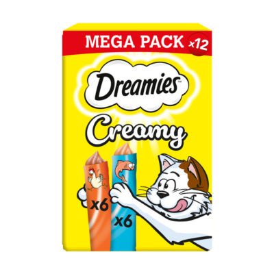 Creamy Snack Cat & Kitten Treat with Chicken & Salmon 12 x 10g