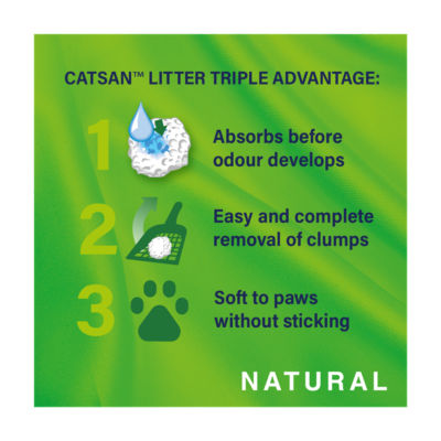 Natural 100% Biodegradable Clumping Odour Control Cat Litter 8L thumbnail 3