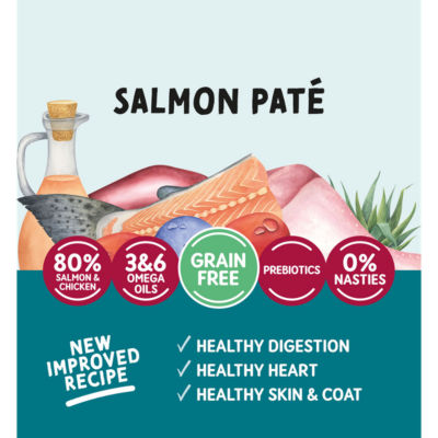 Natural Cat Food Salmon Paté Adult Cat 1 Year + 85g thumbnail 3