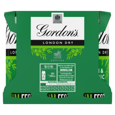 London Dry Gin & Tonic Ready To Drink 5% vol 6x250ml Cans thumbnail 3