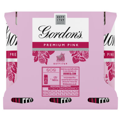 Premium Pink Gin & Tonic Ready To Drink 5% vol 6x250ml Cans thumbnail 3
