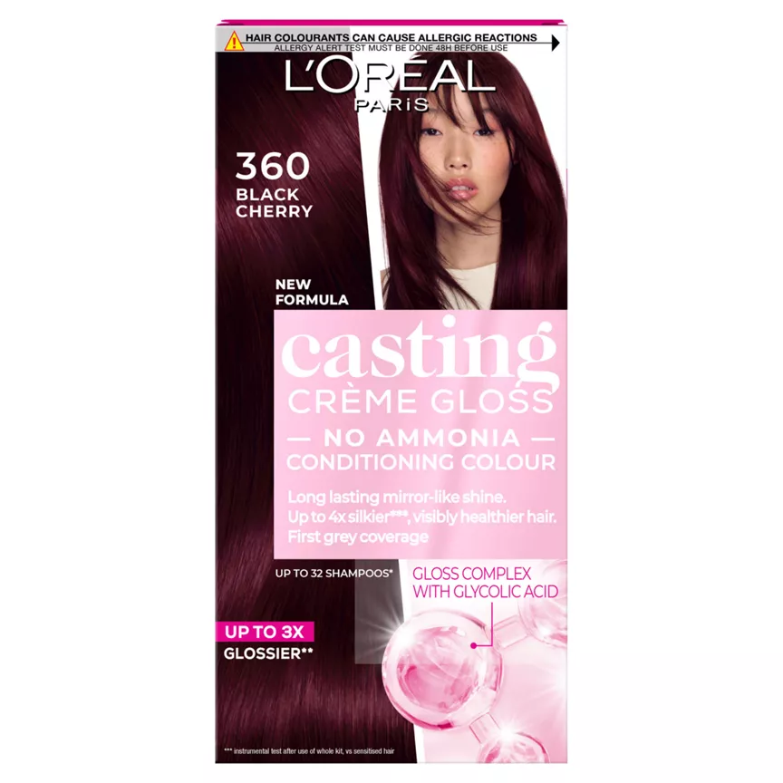 L'Oreal Casting Creme Gloss 360 Black Cherry Semi Permanent Hair Dye