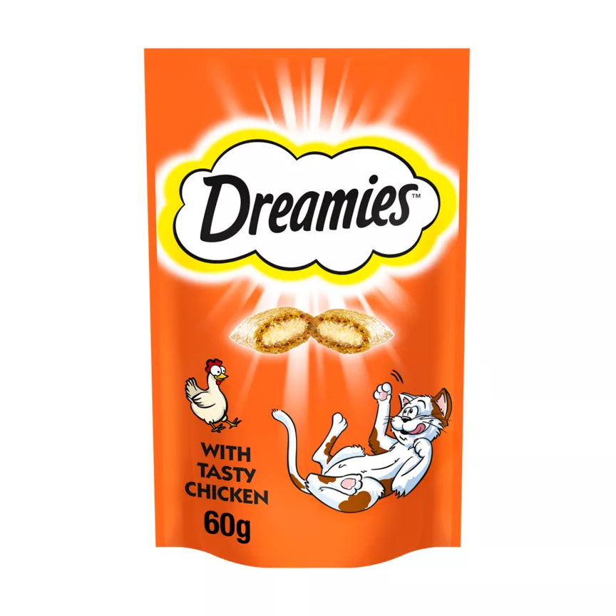 Dreamies Cat Treat Biscuits Adult & Kitten with Chicken