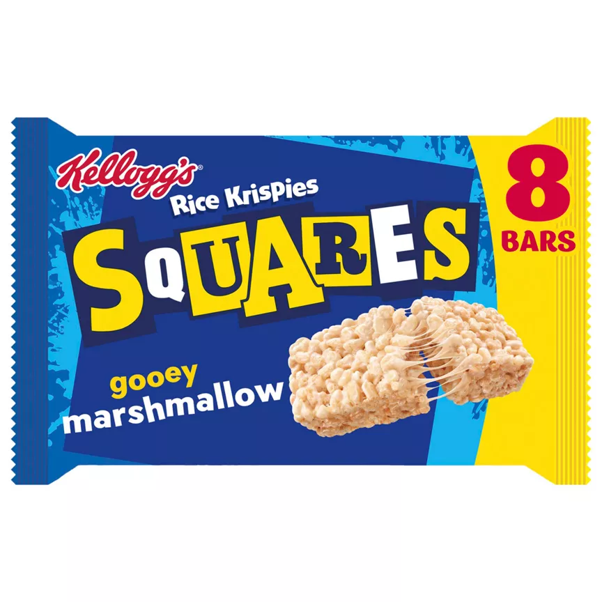 Kellogg's Rice Krispies Squares Marshmallow Bars 8x