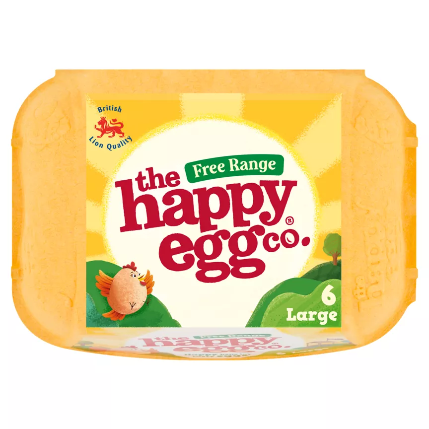 The Happy Egg Co Free Range 6 Large Eggs