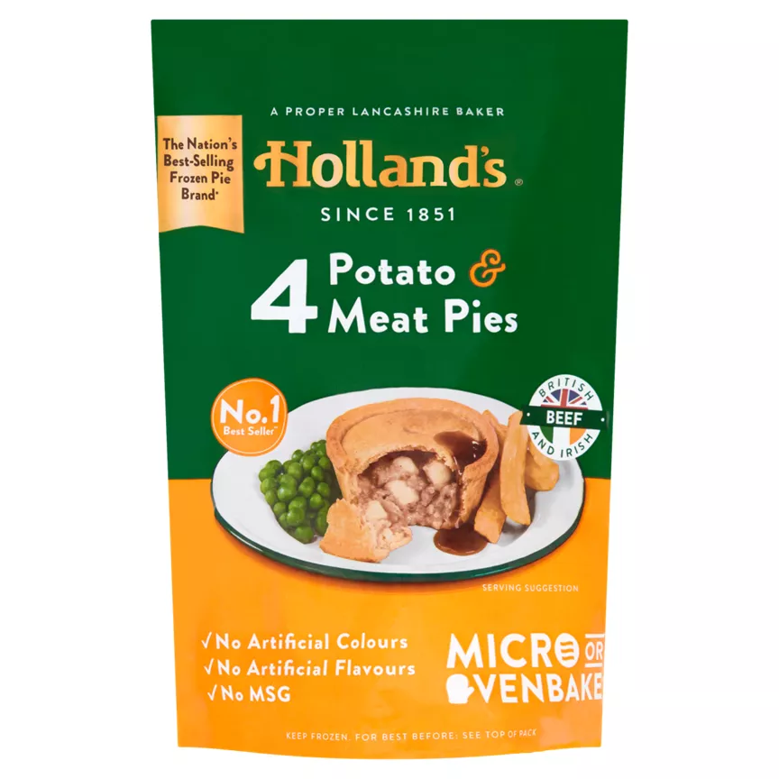 Holland's 4 Meat & Potato Pies