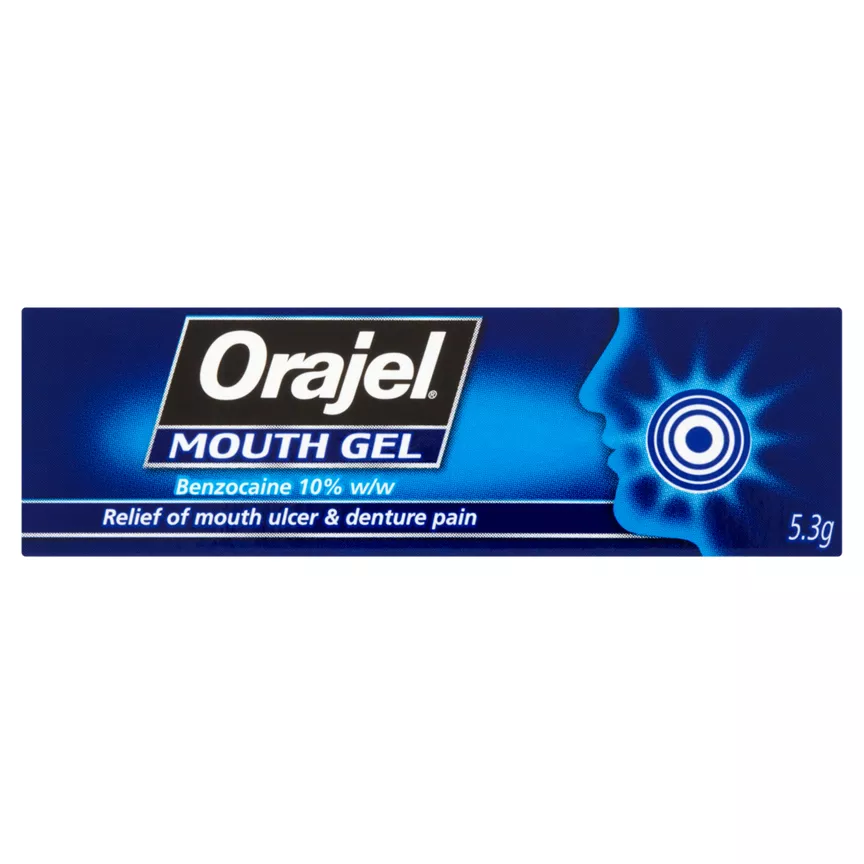 Orajel Mouth Ulcer & Denture Pain Gel 5.3G