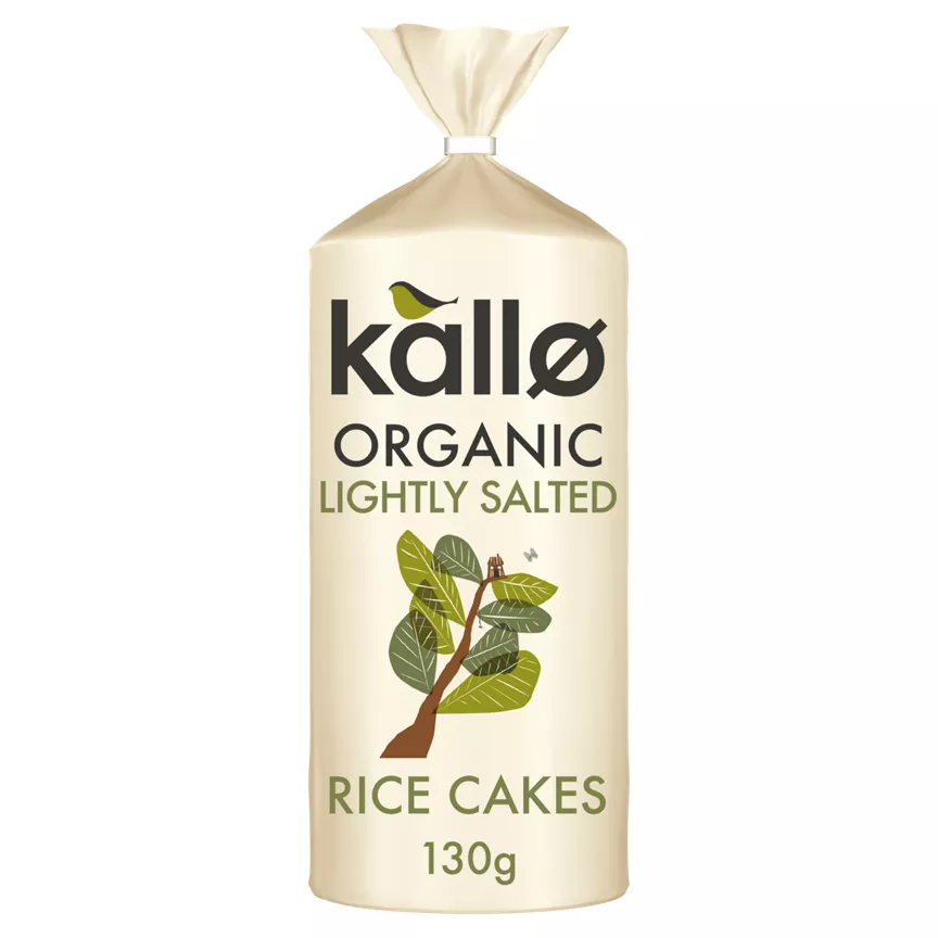 Kallo Organic Lightly Salted Wholegrain Rice Cakes
