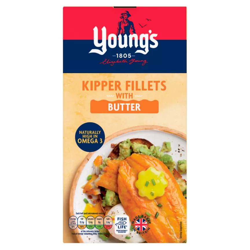 Young's 2 Scottish Kipper Fillets with Butter