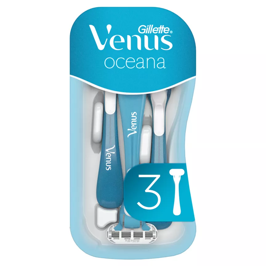 Venus Oceana 3 Blade Disposable Razors 3 Pack