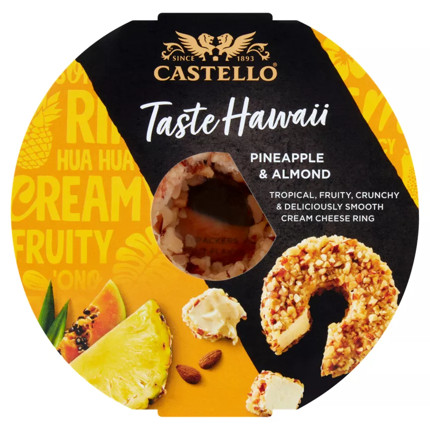 Castello Taste of Hawaii Pineapple & Almond Cream Cheese Ring