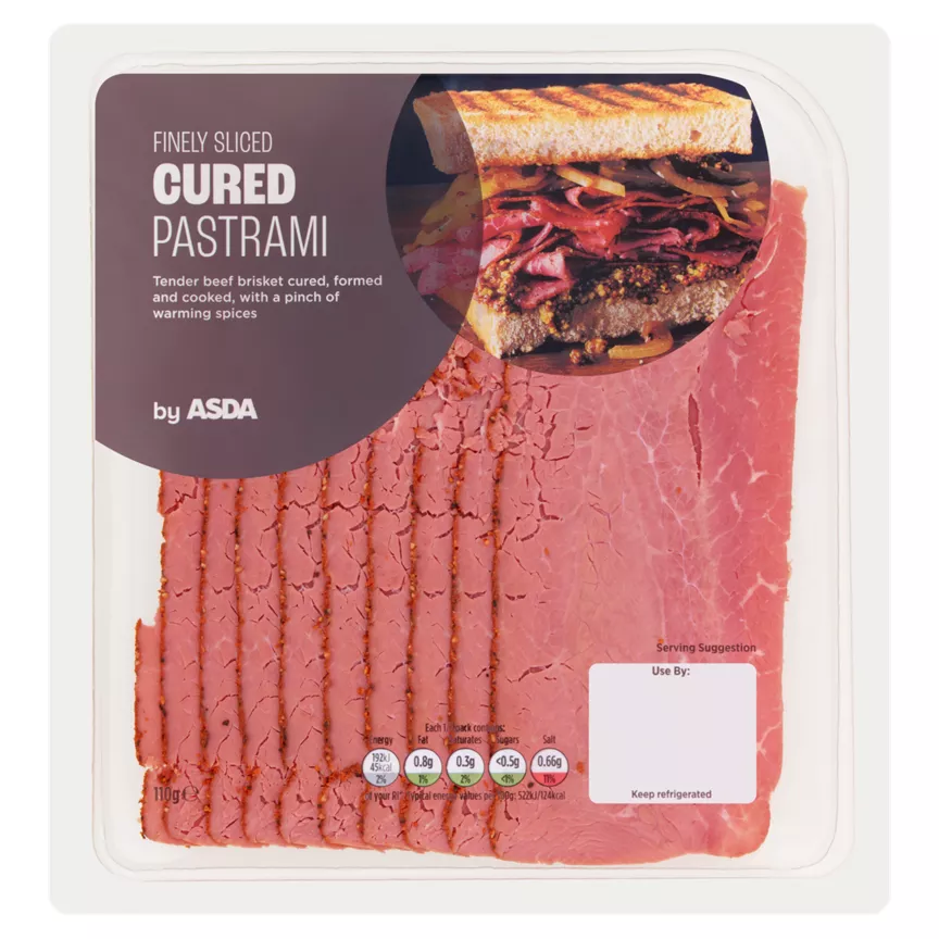 ASDA Finely Sliced Cured Pastrami