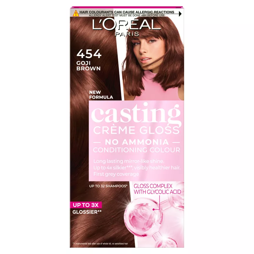 L'Oreal Casting Creme Gloss 454 Chocolate Brownie Brown Semi Permanent Hair Dye