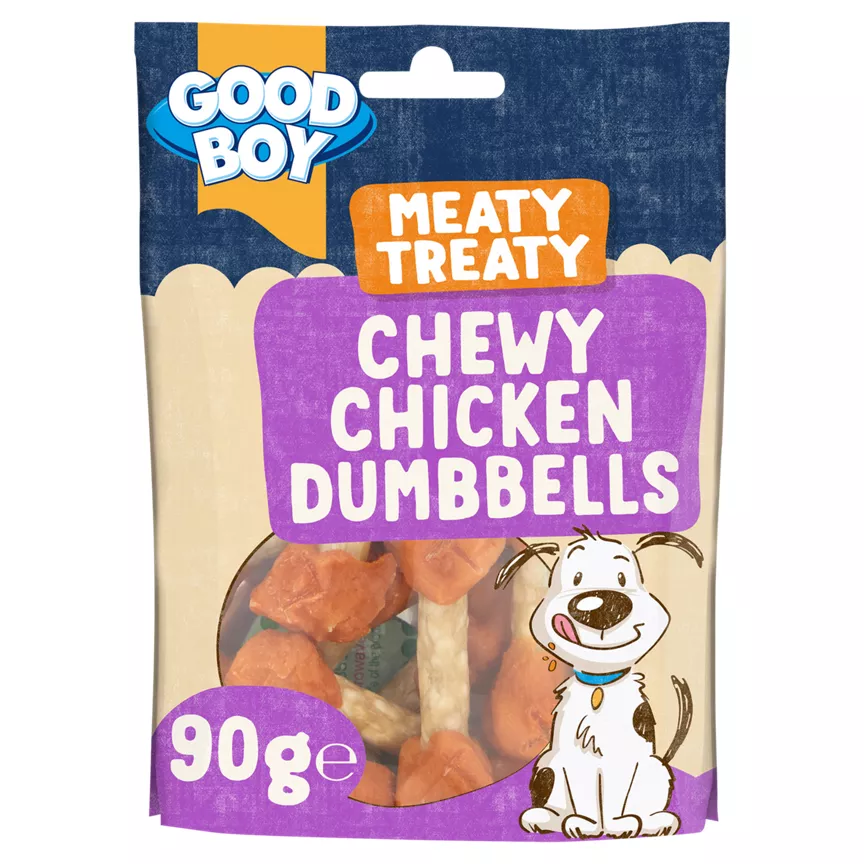 Good Boy Meaty Treaty Chewy Chicken & Munchy Dumbbells Dog Treats