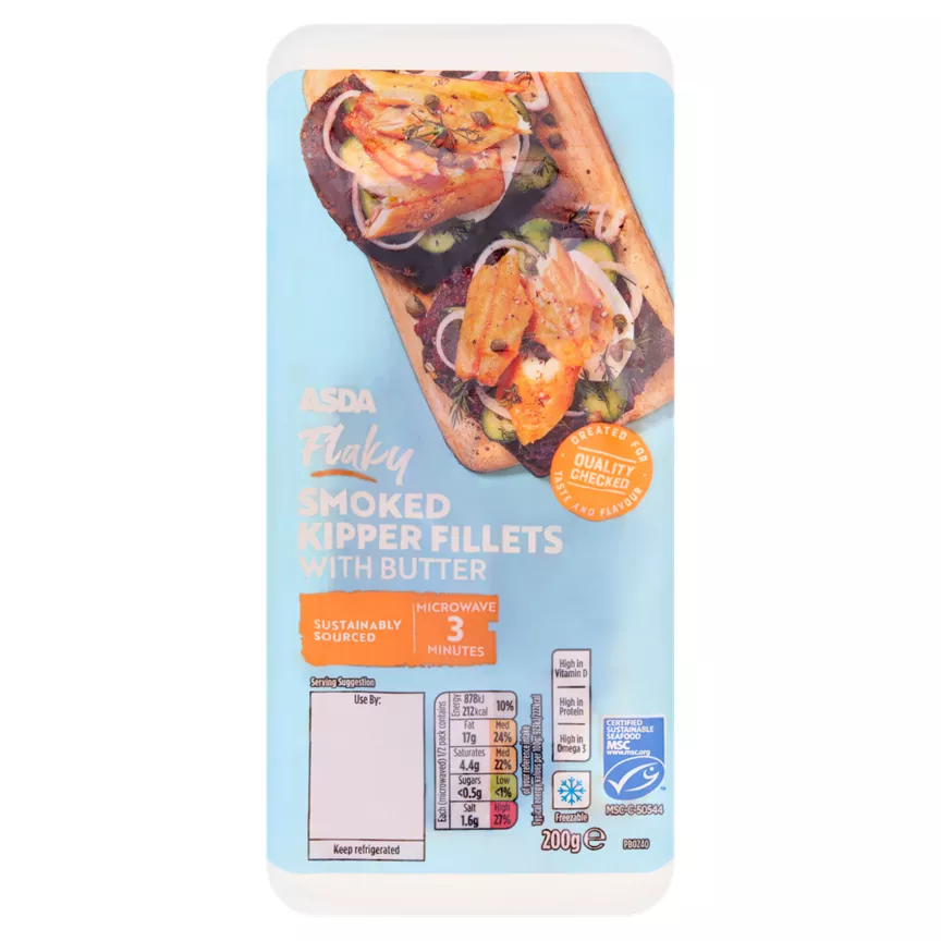 ASDA Flaky Smoked Kipper Fillets & Butter