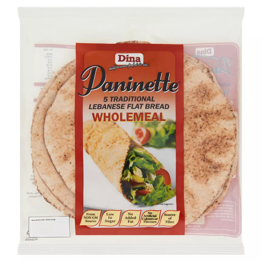 Dina Paninette Wholemeal Bread Wraps