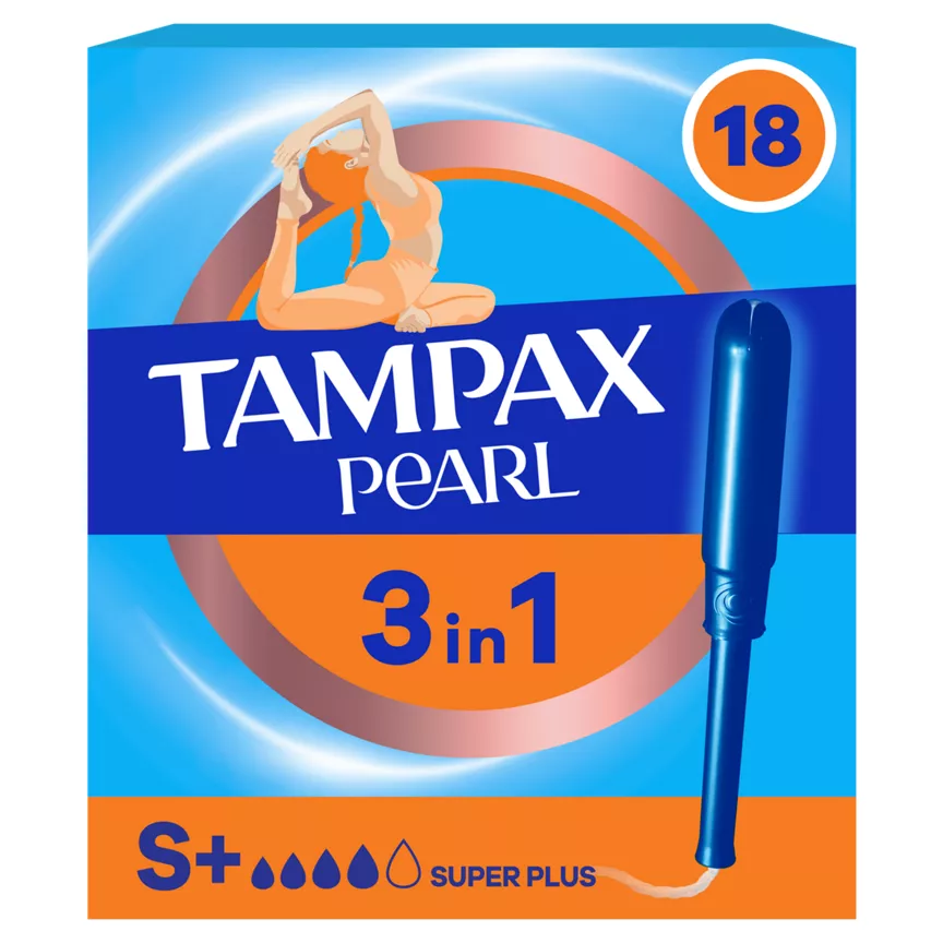 Tampax Pearl Super Plus Tampons With Applicator - Image 1