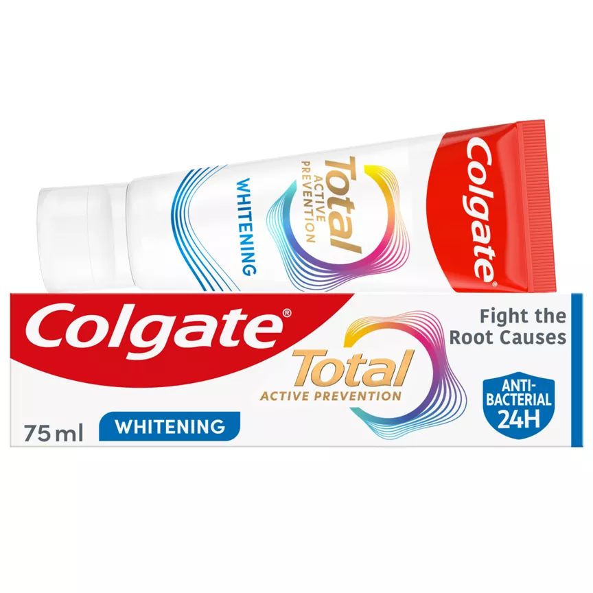 Colgate Total Active Prevention Teeth Whitening Toothpaste 75ml