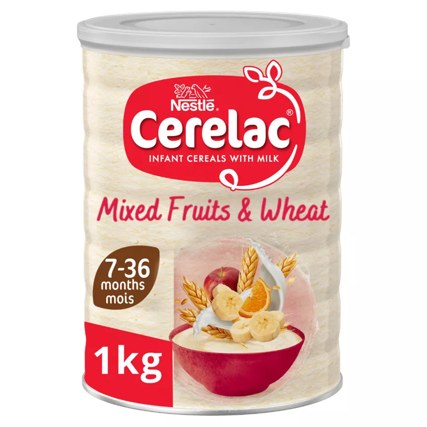 Cerelac Infant Cereals with Milk Mixed Fruits & Wheat from 7 Months 1kg - Image 1