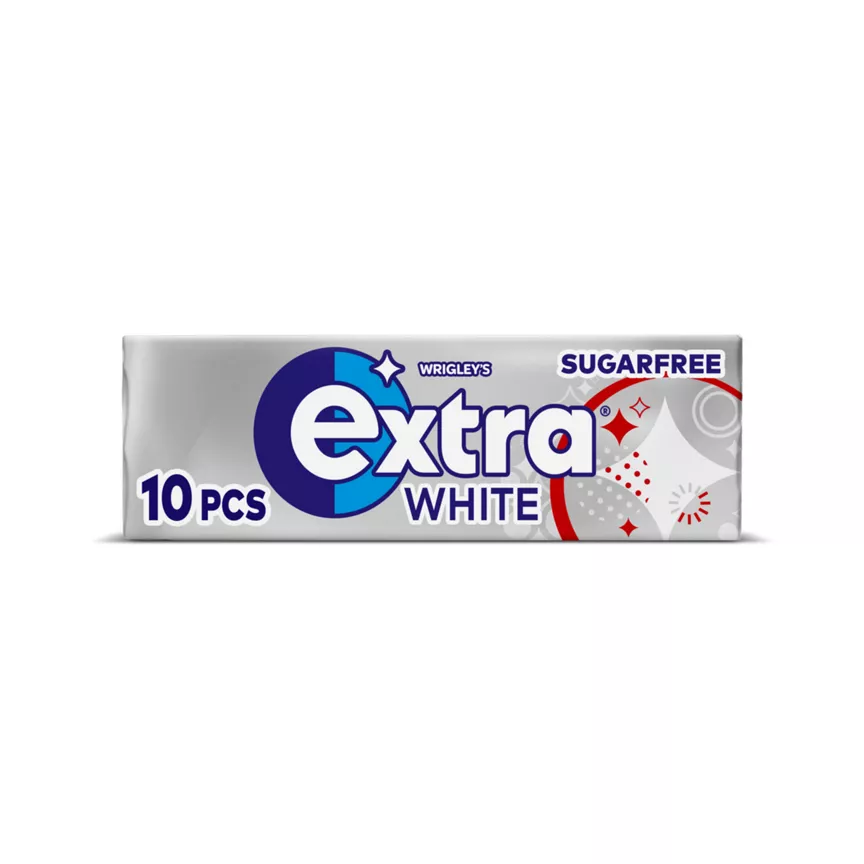 Wrigley's Extra White Chewing Gum Sugar Free 10 Pieces