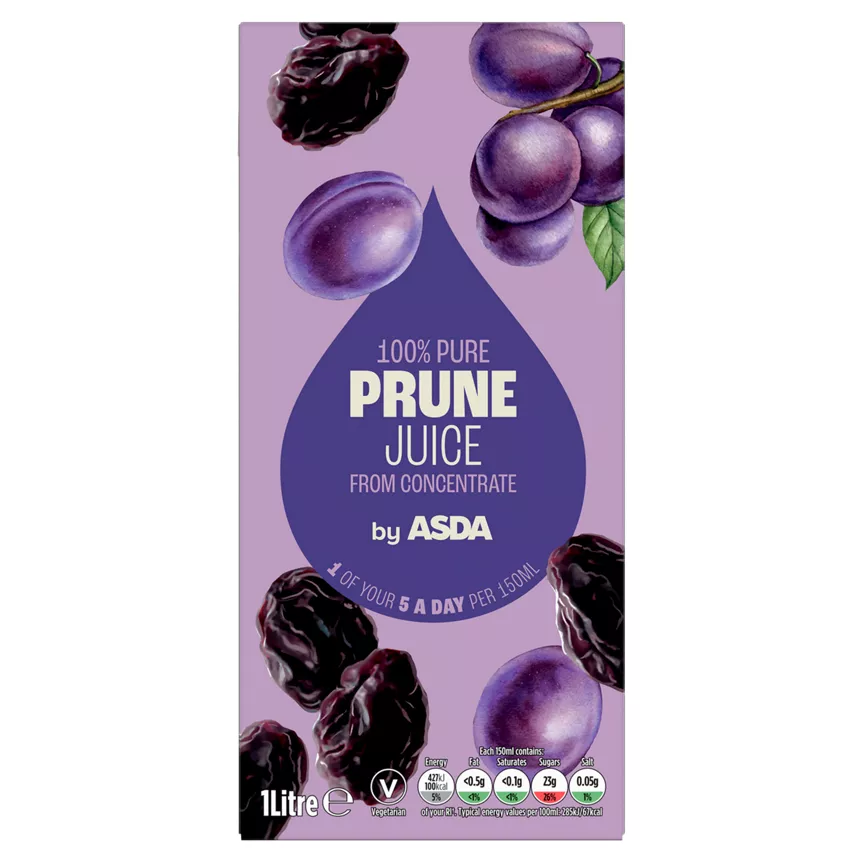 ASDA Water Extracted Prune Juice from Concentrate 1Litre