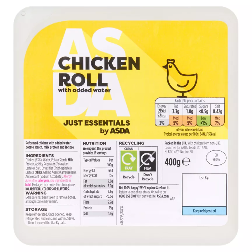 JUST ESSENTIALS by ASDA Chicken Roll
