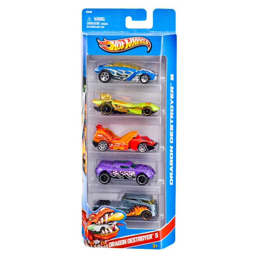 Hot Wheels Dragon Destroyer Vehicles 5 Pack