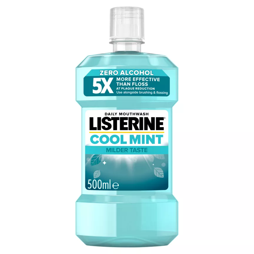 Listerine Essentials Cool Mint Milder Taste Mouthwash - Image 1