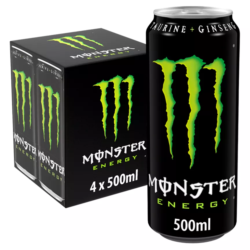 Monster Energy Drink 4 x 500ml - Image 1