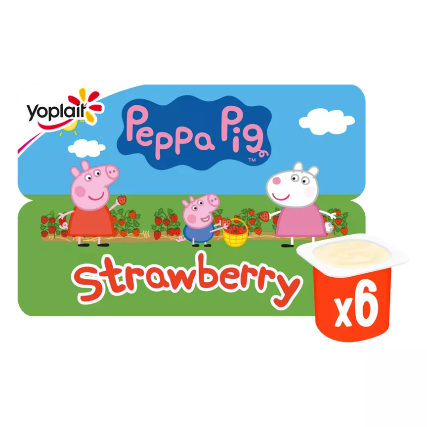 Peppa Pig Strawberry Fromage Frais 6 x 45g (270g)