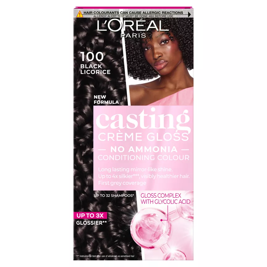 L'Oreal Casting Creme Gloss 100 Liquorice Black Semi Permanent Hair Dye