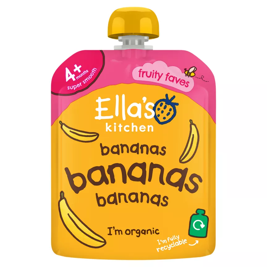 Ella's Kitchen Organic Bananas First Tastes Baby Food Pouch 4+ Months