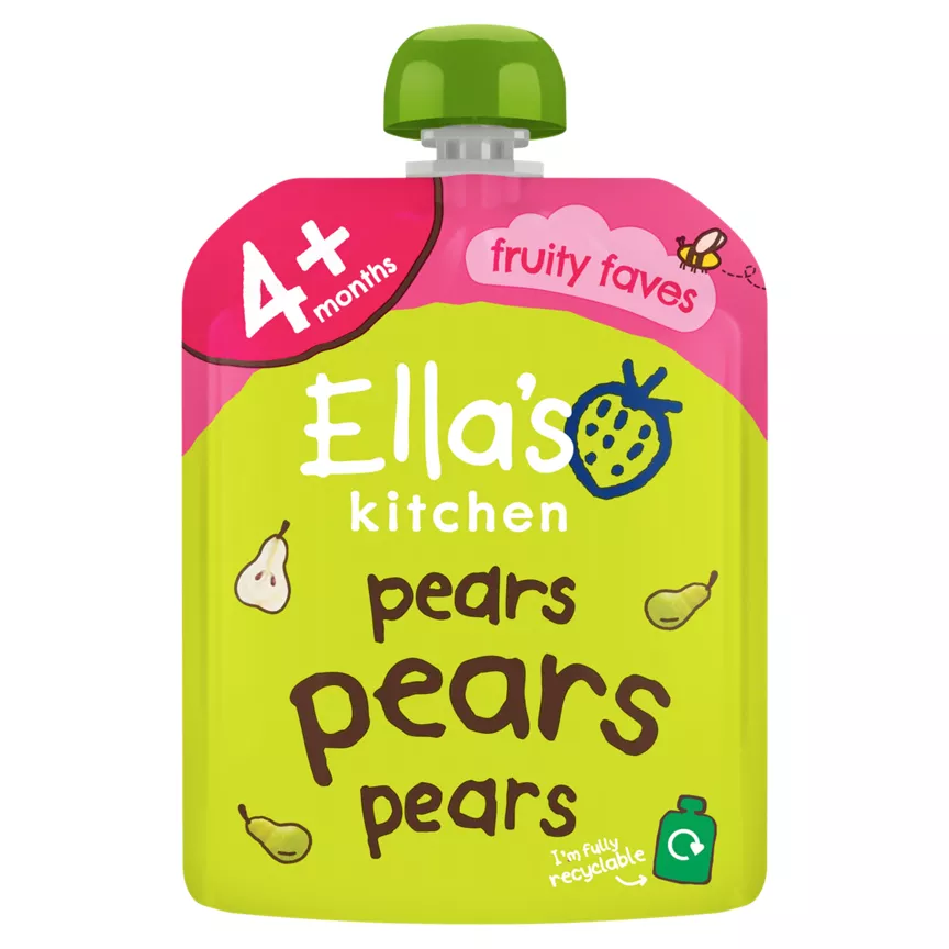 Ella's Kitchen Organic Pears First Tastes Baby Food Pouch 4+ Months