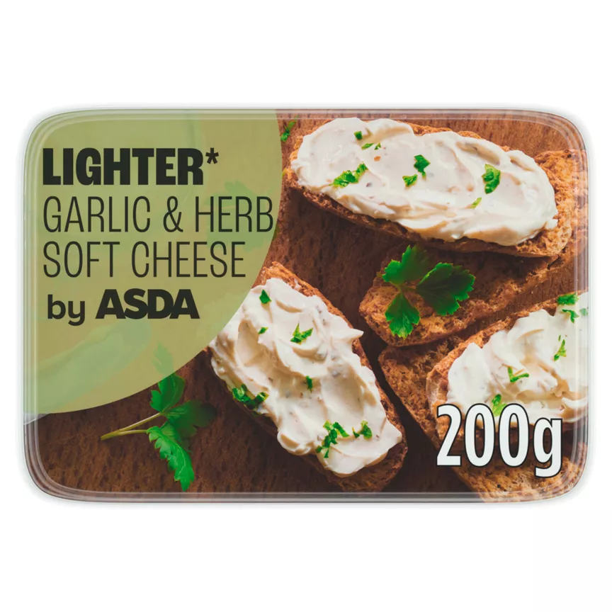 ASDA Light Garlic & Herb Soft Cheese 200g