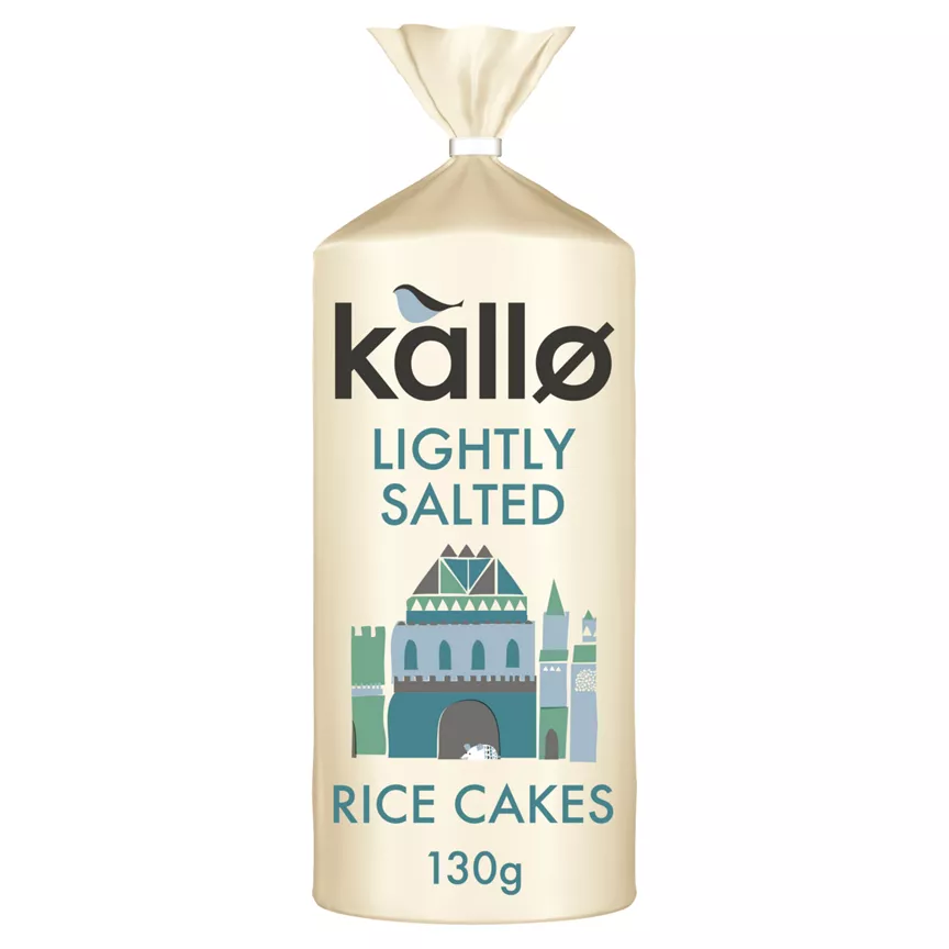 Kallo Lightly Salted Wholegrain Low Fat Rice Cakes
