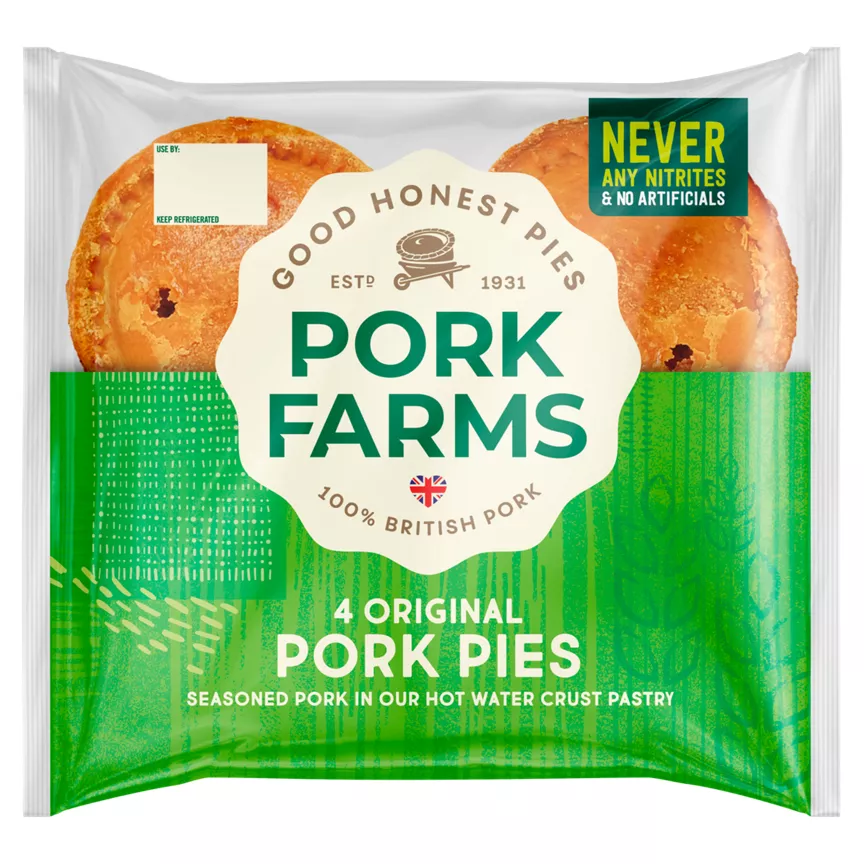 Pork Farms 4 Snack Pork Pies
