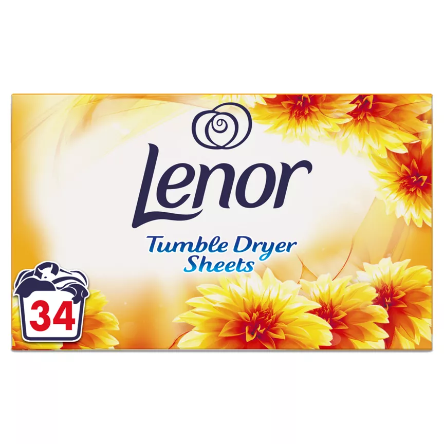 Lenor Fabric Tumble Dryer Sheets Summer Breeze 34 Pack - Image 1
