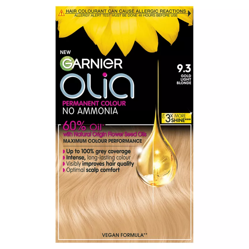 Garnier Olia 9.3 Golden Light Blonde Permanent Hair Dye