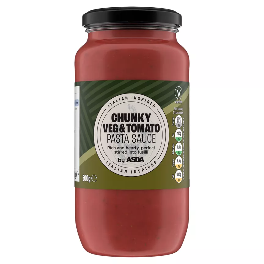ASDA Chunky Veg & Tomato Pasta Sauce 500g