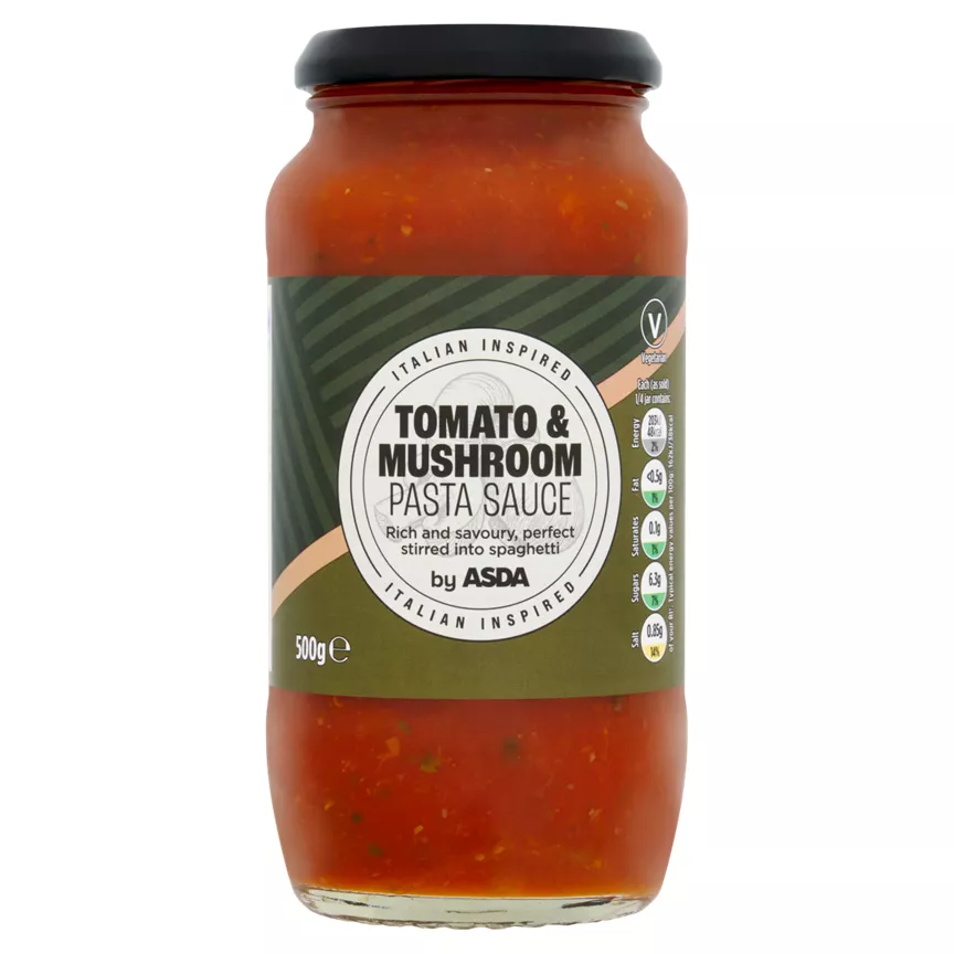ASDA Tomato & Mushroom Pasta Sauce 500g