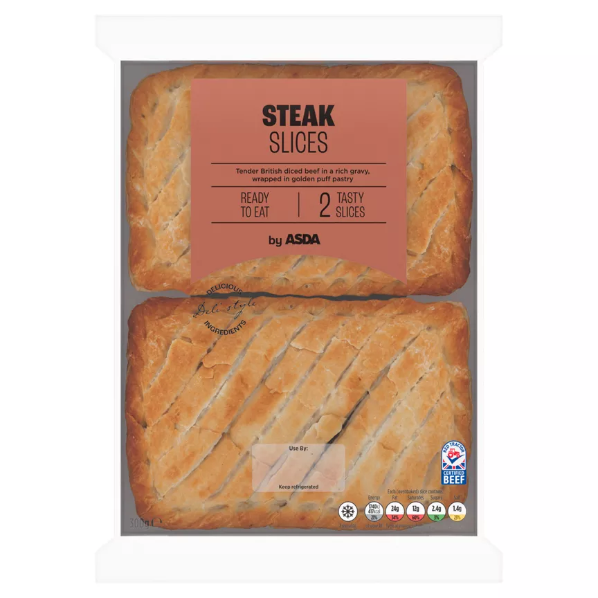 ASDA 2 Steak Slices 300g