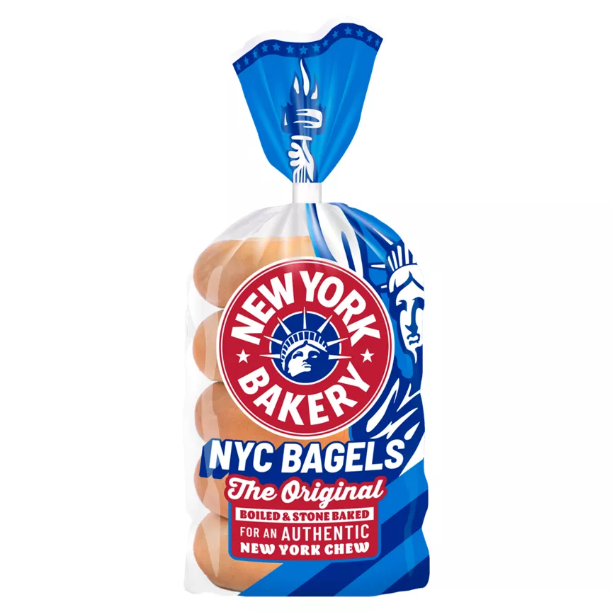 New York Bakery Co The Original Plain Bagels