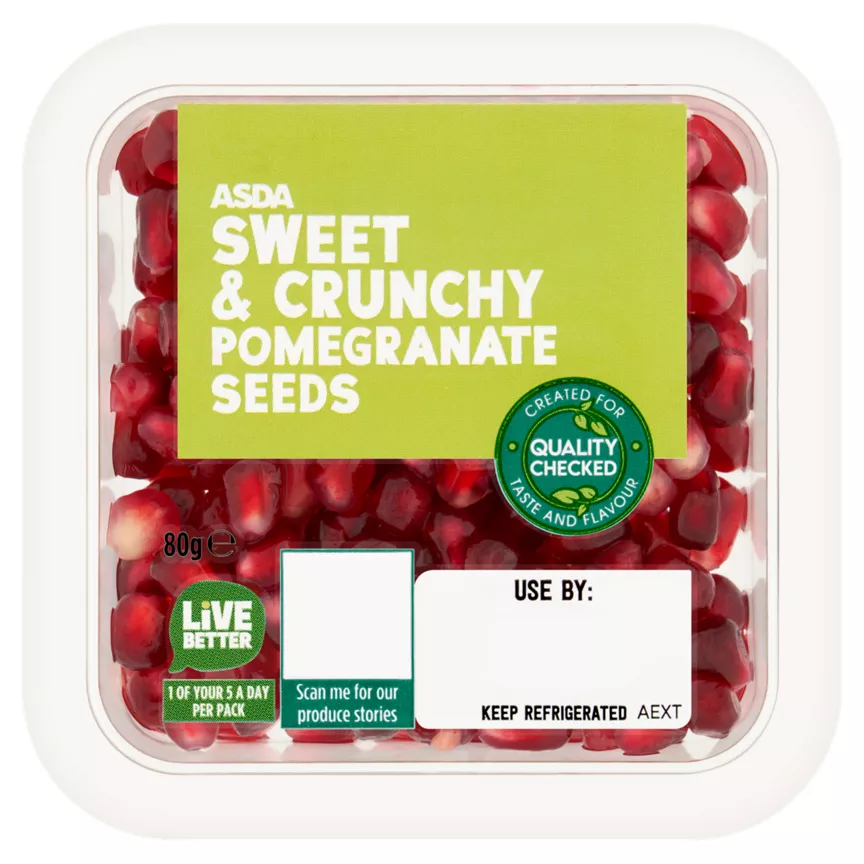 ASDA Sweet & Crunchy Pomegranate Seeds 80g