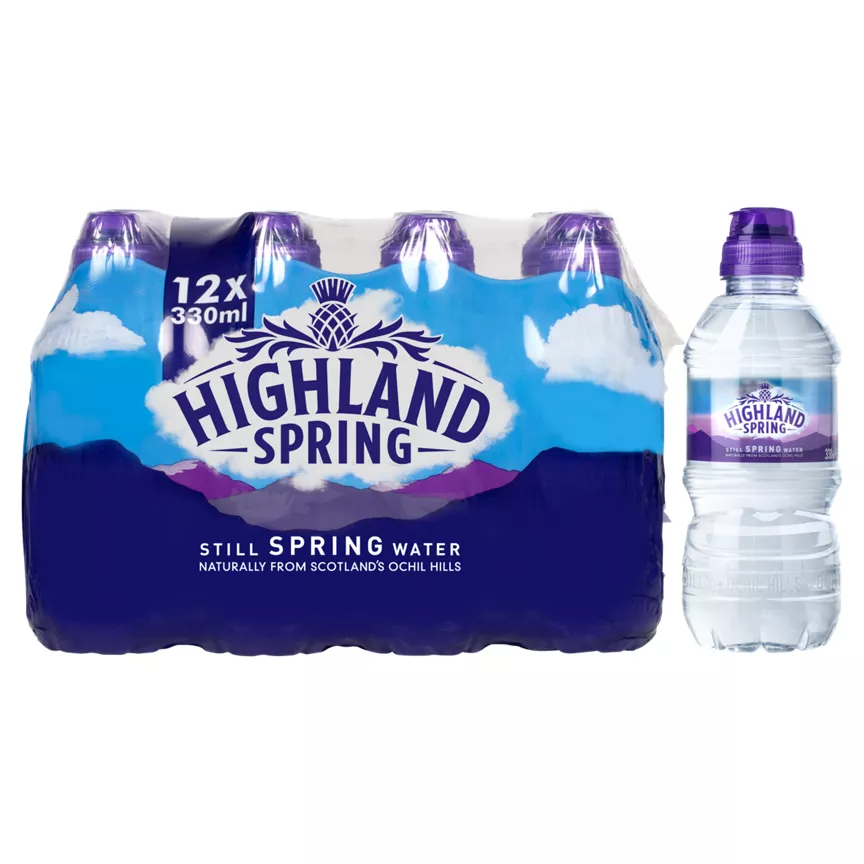 Highland Spring Still Spring Water 12 x 330ml