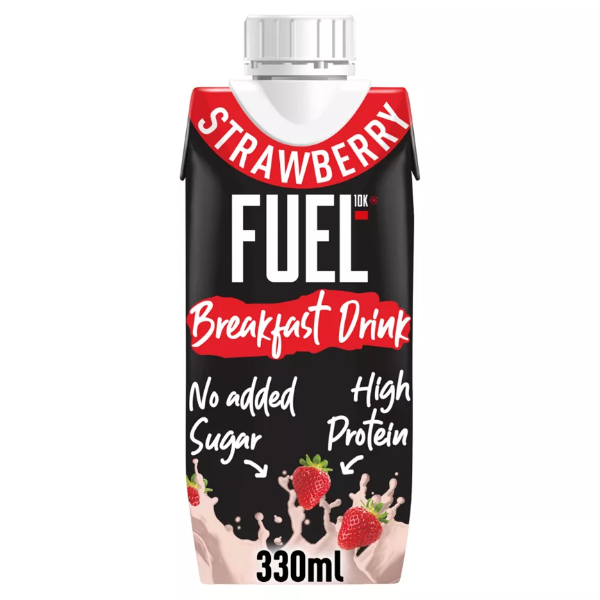 FUEL10K High Protein Strawberry Breakfast Milk Drink