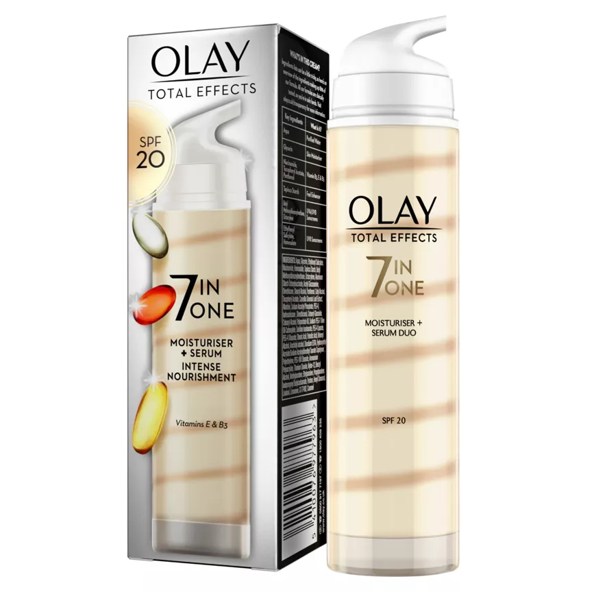 Olay Total Effects Moisturiser And Olay Serum Duo